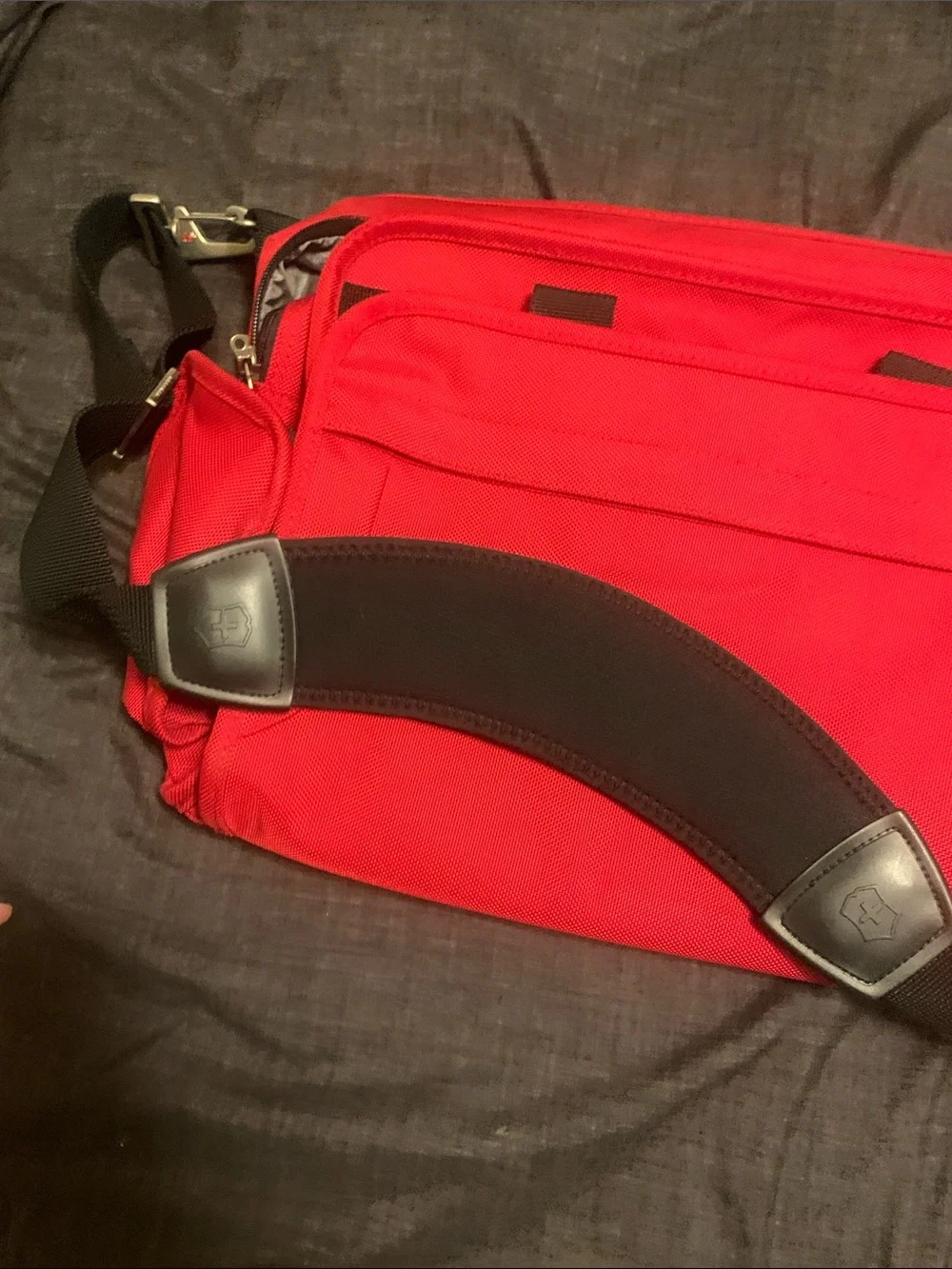 Victorinox by Swiss Army Knife Red Travel Bag with Black Handles